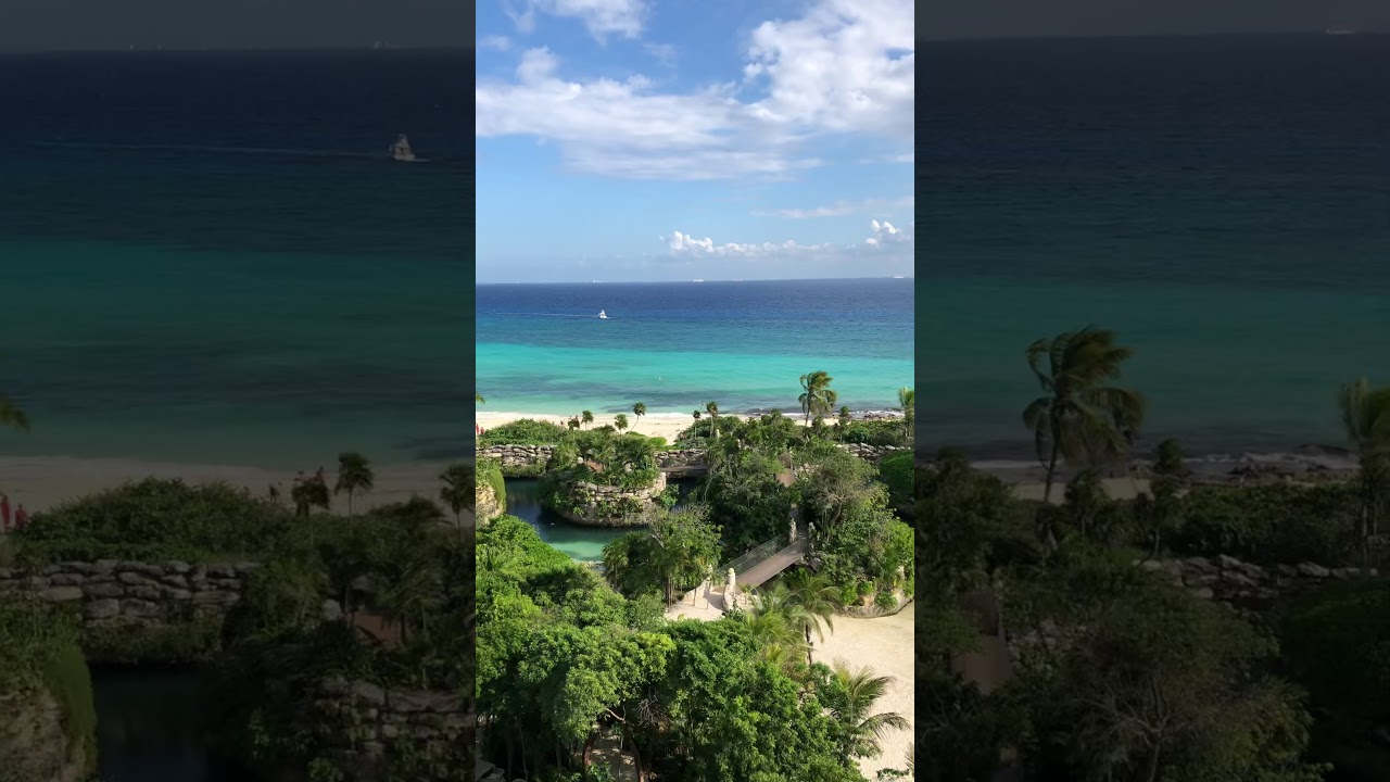 Hotel Xcaret Casa Fuego Rooftop pool view YouTube