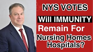 NYS Senate Votes On Immunity Legislation For Nursing Homes & Hospitals! Watch To Learn The Results