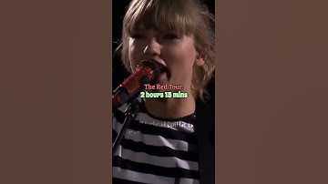 How long was each TS Tour #swiftie4ever #taylorsversion #erastour
