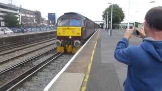 47760 37706 Work A Catherdals Express Through Eastleigh On 9Th July 2015