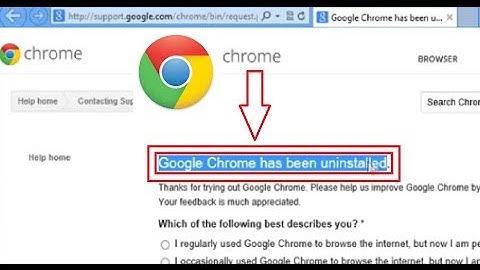 Uninstall Google™ Chrome on Windows® 8 PC