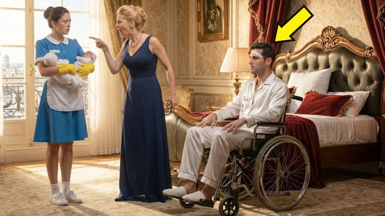 MILLONARIO FINGIÓ PARALIZADO PARA PROBAR A SU NOVIA Y SUS GEMELOS. HASTA QUE LA EMPLEADA DOMÉSTICA