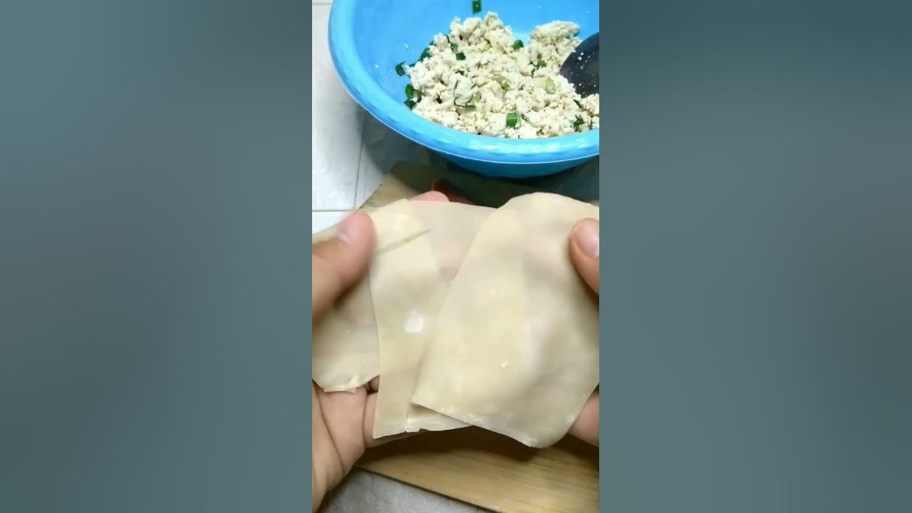Olahan tahu dan sosis pakai kulit pangsit