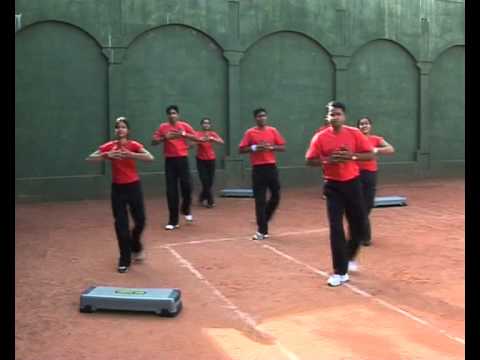 aerobics - grapewine step-  by dr vivek bhartiya