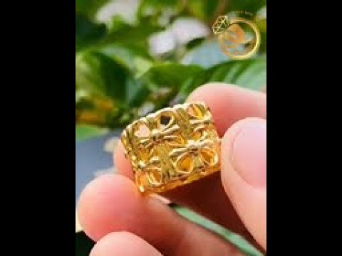 Nhẫn Chrome Hearts đính đá MOISSANITE 1,5ct VÀNG 18K