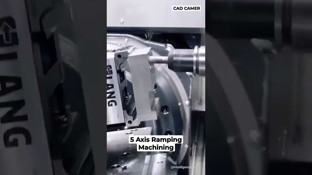 5 Axis Ramping Machining #shorts #ytshorts #machining #cnc #5axis #vmc #cam #cad #tools #ramping