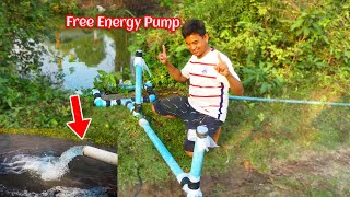 Siphon system - How to make free energy water pump using old CVP pipe Super strong pump