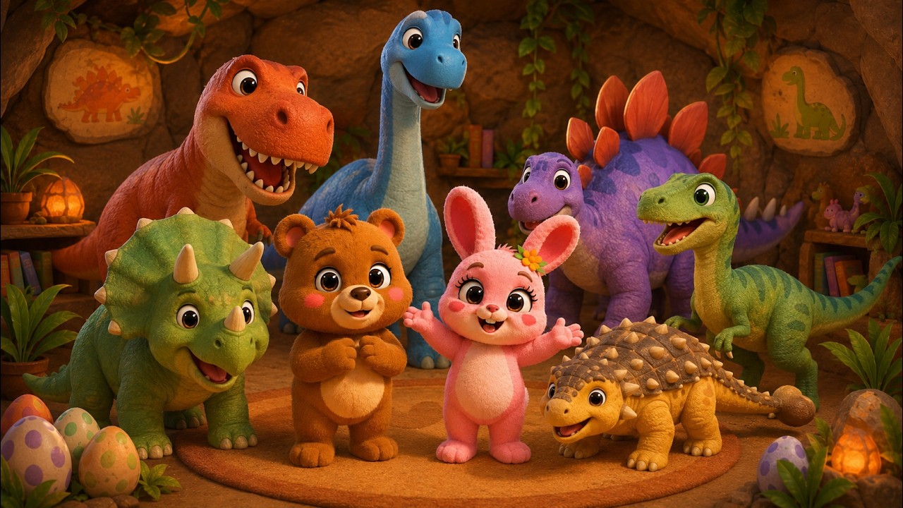 Dinosaurios para niños con Luna y Milo