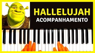 Video thumbnail of "Hallelujah no teclado ou piano | Shrek | Acompanhamento (dedilhado) | Partitura em PDF Grátis |"