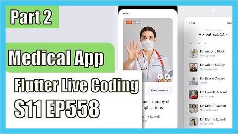 [Flutter] Flutter Live Coding EP558 (Medical App Part 2)