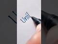 Beautiful UNITY Writing With Blue Gel Pen ✨| #english #handwriting #art