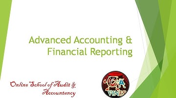CFAP 01 - Advanced Accounting and Financial Reporting Strategy