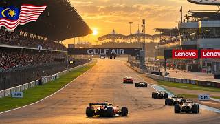 Bahrain Sepang in Malaysia — Sunset Scene. Footage from live broadcast, is this Final Goodbye 🥲