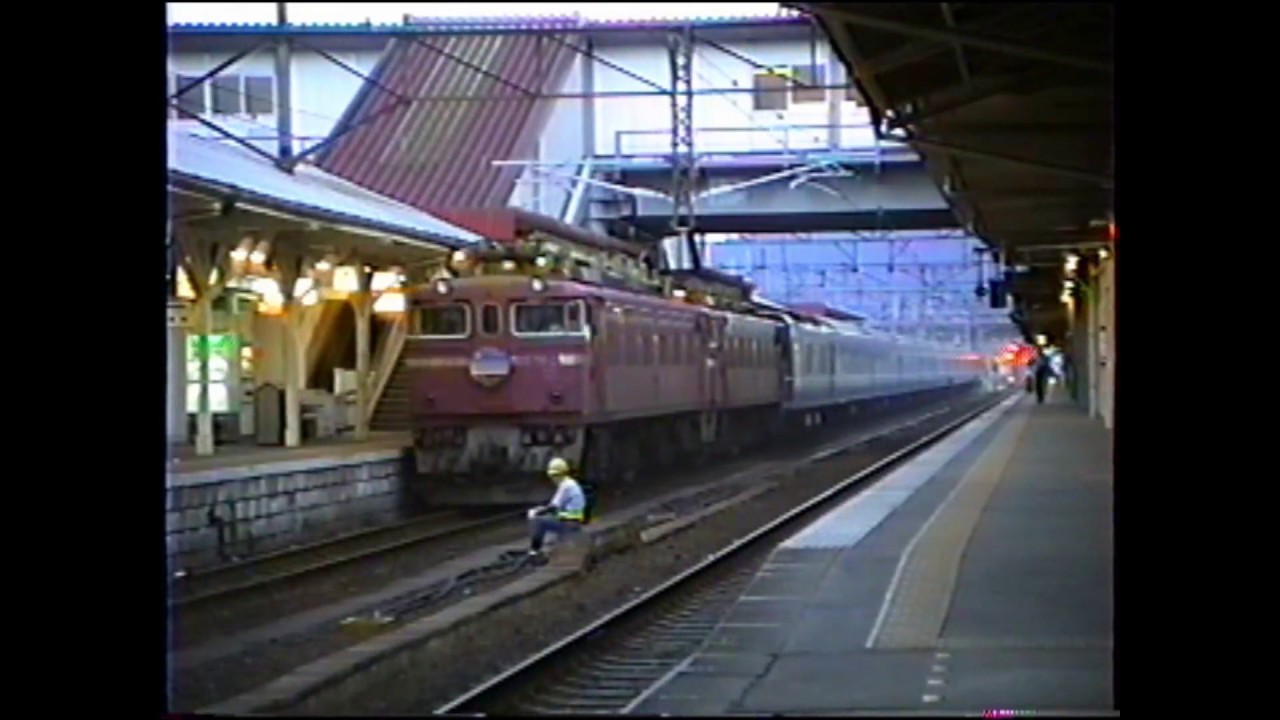 東北本線福島駅　あけぼのED78重連・ED75重連、八甲田ED75