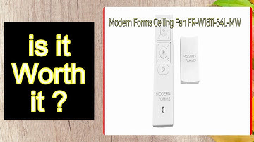 Modern Forms Ceiling Fan FR-W1811-54L-MW Features - Important Information