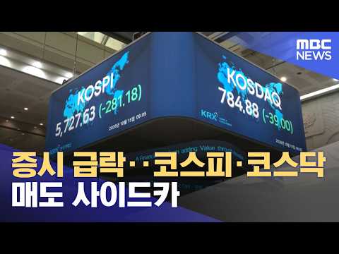 Stock Market Plunge... KOSPI and KOSDAQ Sell-side Sidecar Triggered (10/15/2026/MBC 9:30 News)