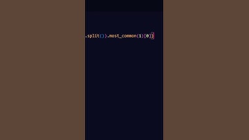 Find most frequent words in Python  #coding #python #programming