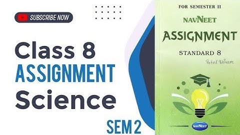 Class 8 Science | Assignment | Semester 2 | Part 3 |Q-2 (A) #science ‎@efactsbyshubhampatel 