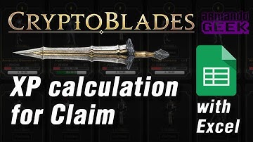 CryptoBlades | When to claim XP? Excel easy calculation