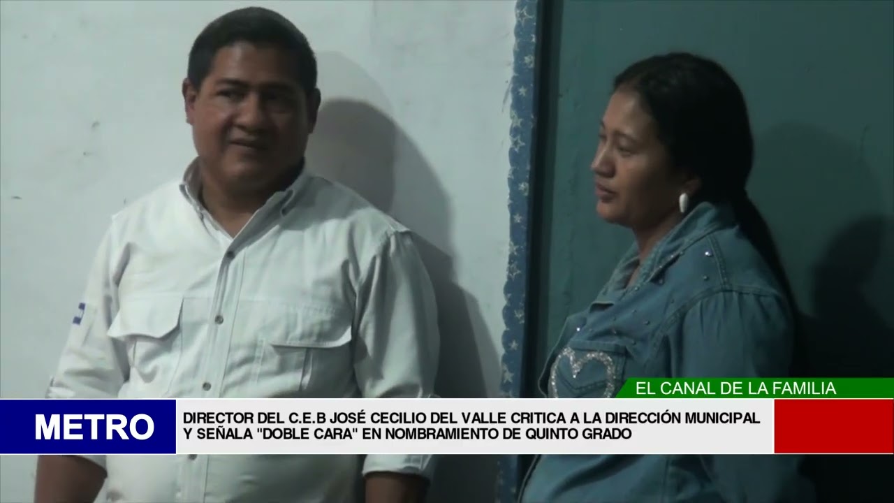 DIRECTOR DEL C E B JOSÉ CECILIO DEL VALLE CRITICA A LA DIRECCIÓN MUNICIPAL Y SEÑALA “DOBLE CARA”