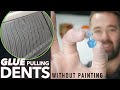 Glue pulling dents  paintless dent removal uk  audi q3 dent repair