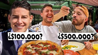 ¿Cuánto CUESTA COMER en el restaurante de JAMES RODRIGUEZ?😮🍝🇨🇴