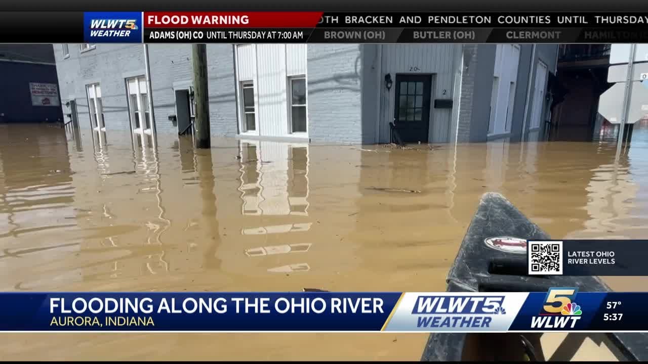 Communities in southeast Indiana impacted as flooding continues along Ohio River
