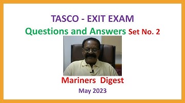 TASCO - EXIT EXAM - Questions and Answers Set No. 2