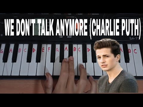 We Don't Talk Anymore (Charlie Puth) Easy Piano Tutorial.