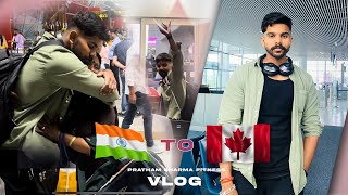 India to Canada: My First Flight experience Air France || via- Paris (2023) emotional 🥹||Part -01