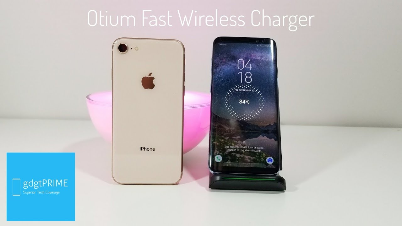 Fast Wireless Charger by Otium | Unboxing and Test with Galaxy S8 and iPhone 8!
