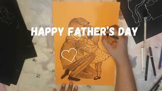 Happy Father's Day || Father & Daughter Love Sketch-20th June screenshot 4