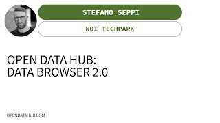 Open Data Hub: Data Browser 2.0