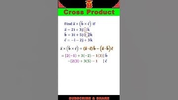 Cross Product of 3 vectors