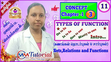 TN 11th Maths|Chapter-1|FUNCTION Concept No-3|Malar Maths Tutorial.