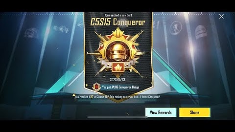 Finally I reach conqueror c5s15 with brother account 😍❤️