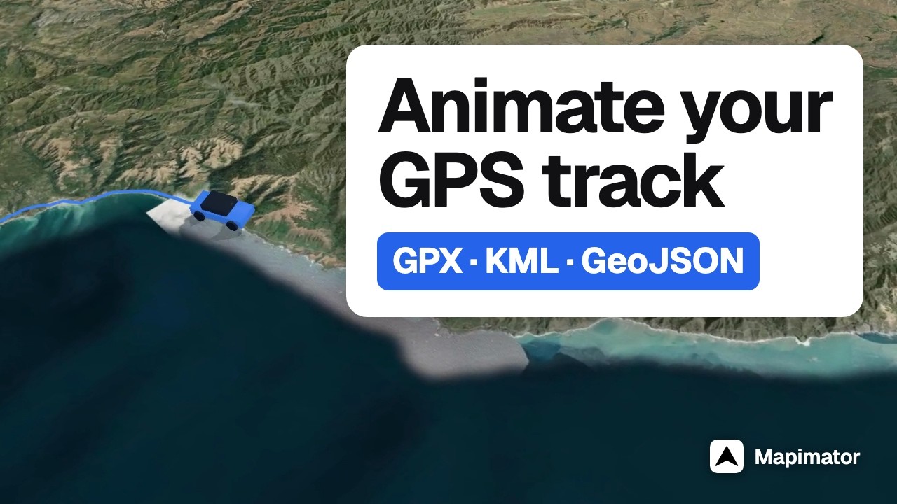 How to Animate a GPS Track (GPX to Map Video) | Mapimator Tutorial