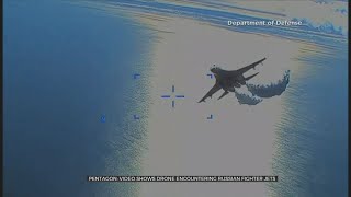 Pentagon Releases Video Said To Show Russian Jet Collision With US Drone Over Black Sea Near Ukraine