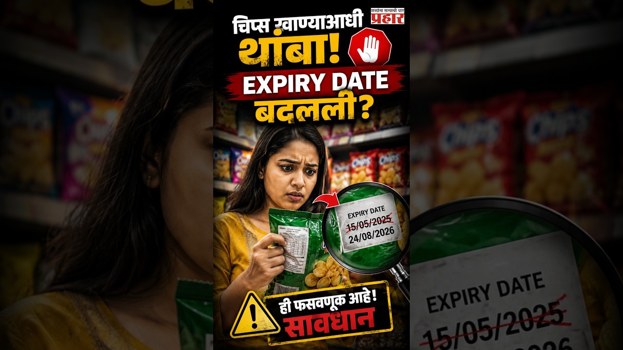 Fake Expiry Date Scam | पॅकेटवरची Expiry Date खरी आहे का? नवी मुंबईत मोठा पर्दाफाश | Navi Mumbai |
