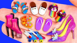 31 MINIATURE FOOTWEAR CRAFT FOR BARBIE DOLLHOUSE