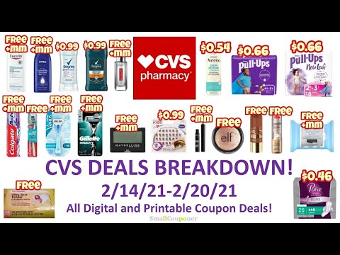 CVS Deals Breakdown 2/14/21-2/20/21! Timestamps in Comments! All Digital and Printable Coupon Deals!