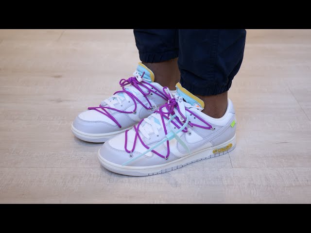 Nike x Off-White Dunk Low 'Lot 21' Unboxing & On Feet (2021) - YouTube