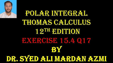 Thomas Calculus 12th edition Ex 15.4 Q17| Region sketching | Polar integrals | conversion