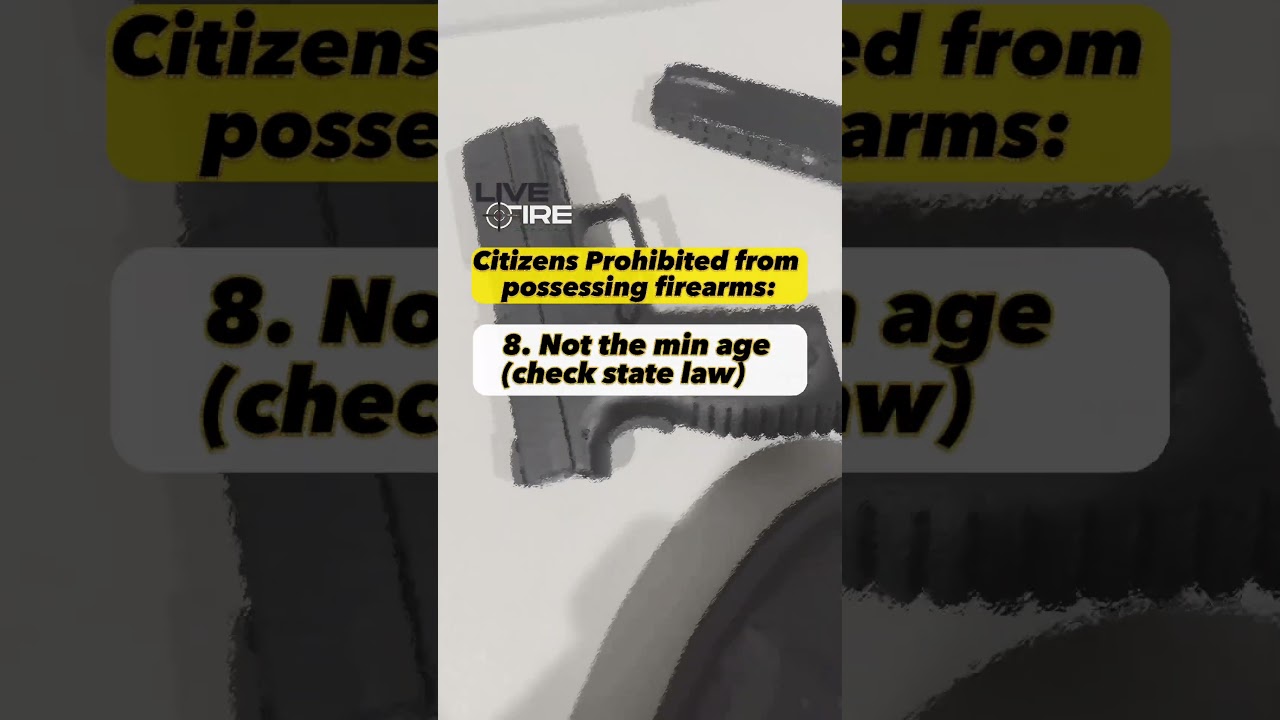 Prohibited persons 🚫🔫 