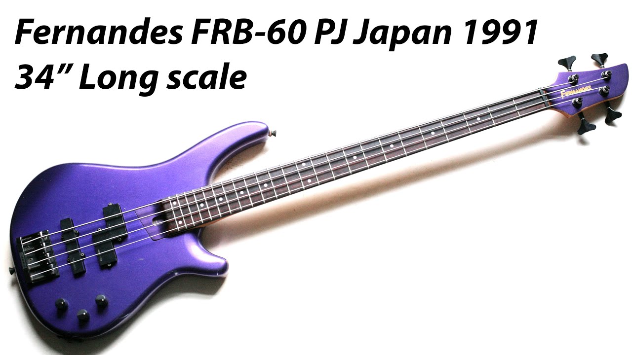 Бас гитара Fernandes FRB-60 PJ Japan 1991 34'' Long scale