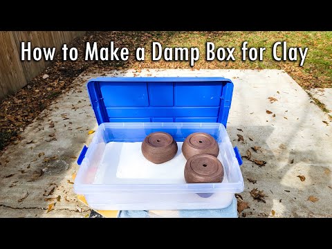 Video thumbnail: How to Make a Damp Box Easy | Keep Clay, Ceramics and Pottery Wet | Using Plaster with Measurements from Blue Nose Trading