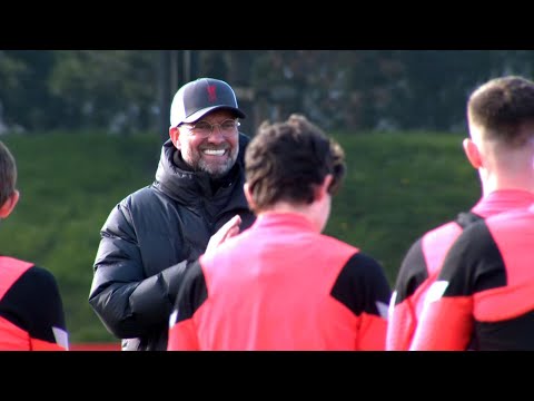 Liverpool Players Train Ahead of Real Madrid Champions League Quarter-Final Clash