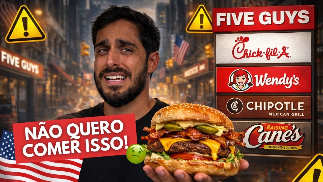 TESTEI os FAST FOODS dos ESTADOS UNIDOS e achei O PIOR LANCHE de todos 😳
