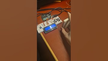 Ultrasonic sensor with LCD display. Arduino project