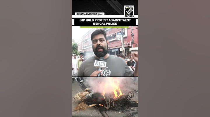 BJP workers hold Protest against Bengal Police in Kolkata against the Allege Gang rape law college